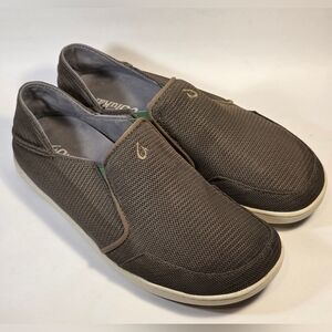 OluKai Nohea Mesh Slip On Shoes 10188-13AP Mustang Lime Pee Men's Size 9.5 US